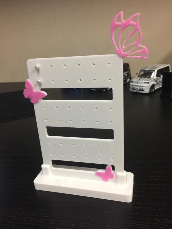 Byr Kelebek Kulak Yüzük Tutucu (Sadece Plastik Aparattır!!!) 3D - Resim 2