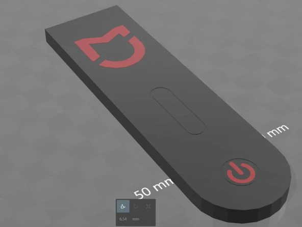 Byr Xiaomi Mijia M365 Panel Kapağı (Sadece Plastik Aparattır!!!) 3D - 3