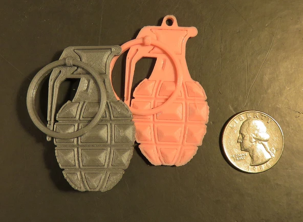 Byr El bombası pimi/anahtarlık/kolye (Sadece Plastik Aparattır!!!) 3D - Resim 2