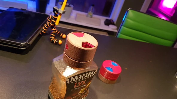 Byr Nescafé cam şişe için kahve dağıtıcı (Sadece Plastik Aparattır!!!) 3D - 2