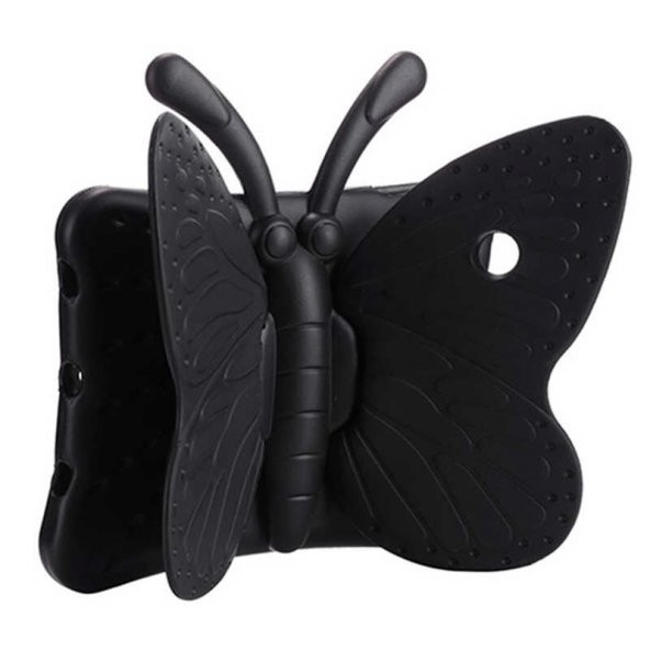 Apple iPad 10.2 2021 (9.Nesil)  Butterfly Çocuklar İçin Kelebek Figür Standlı Tablet Kılıf - 2