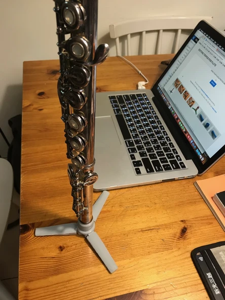 Byr Flüt, flüt standı için tripod. (Sadece Plastik Aparattır!!!) 3D - 1