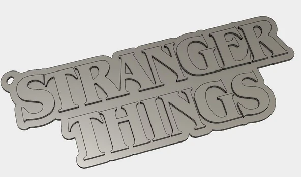 Byr Stranger Things Anahtar Yüzük (Sadece Plastik Aparattır!!!) 3D ürün görseli