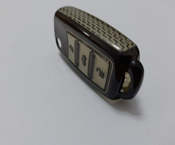 Skoda 3 Buton Sustalı Anahtar Kabı, Anahtar Kılıfı - 6