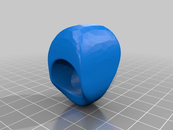 Byr Ağır düz yüzük (ağır pürüzsüz yüzük) (Sadece Plastik Aparattır!!!) 3D - Resim 3