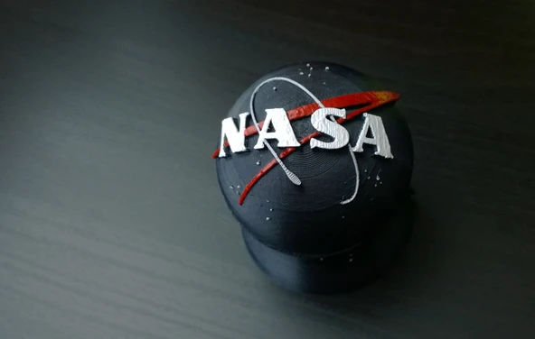 Byr NASA Logo Köfte Yüzük Kılıfı (Sadece Plastik Aparattır!!!) 3D - Resim 2