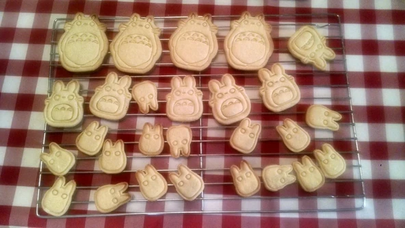 Byr Totoro, Chu ve Chibi Kurabiye Kesiciler (Sadece Plastik Aparattır!!!) 3D