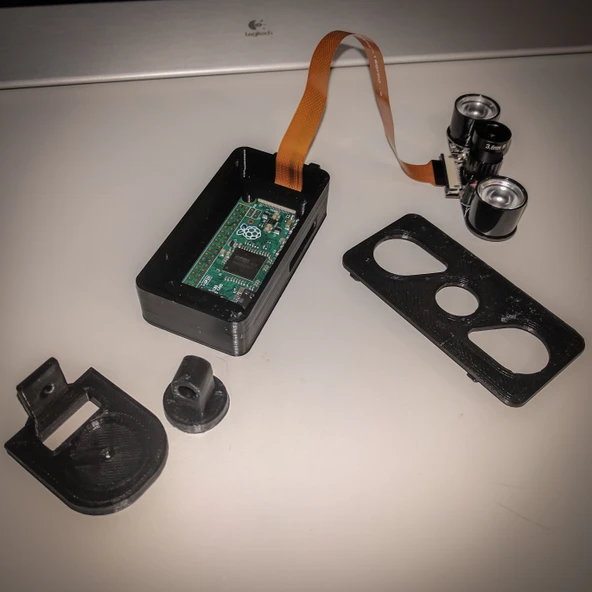 Byr Noir kamera için ahududu pi sıfır kasa (Sadece Plastik Aparattır!!!) 3D - 4