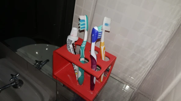 Byr 8mm cam için diş fırçası desteği (Sadece Plastik Aparattır!!!) 3D - 3