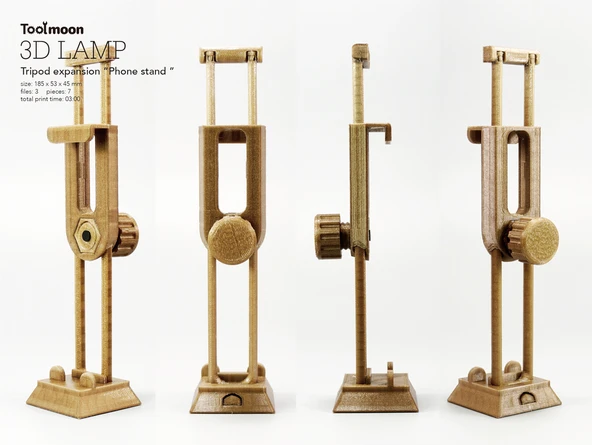 Byr Tripod Genişleme "Telefon Stand" (Sadece Plastik Aparattır!!!) 3D - 1