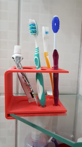 Byr 8mm cam için diş fırçası desteği (Sadece Plastik Aparattır!!!) 3D