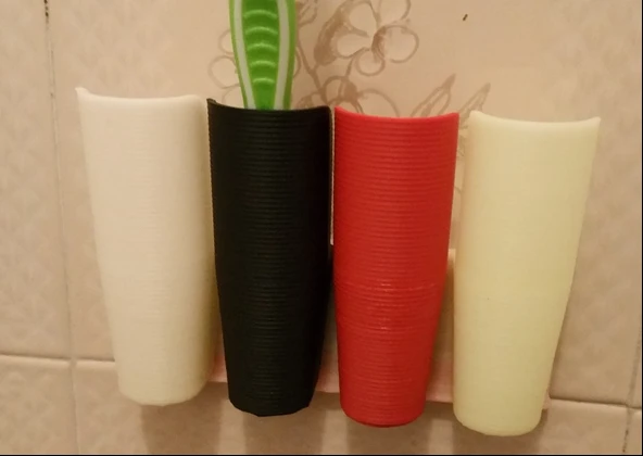 Byr Modüler diş fırçası tutucu (Sadece Plastik Aparattır!!!) 3D - 3