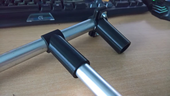 Byr 20mm kamp direği klipsi ve kelepçe (Sadece Plastik Aparattır!!!) 3D - 3