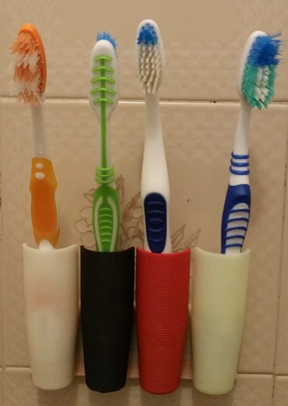 Byr Modüler diş fırçası tutucu (Sadece Plastik Aparattır!!!) 3D