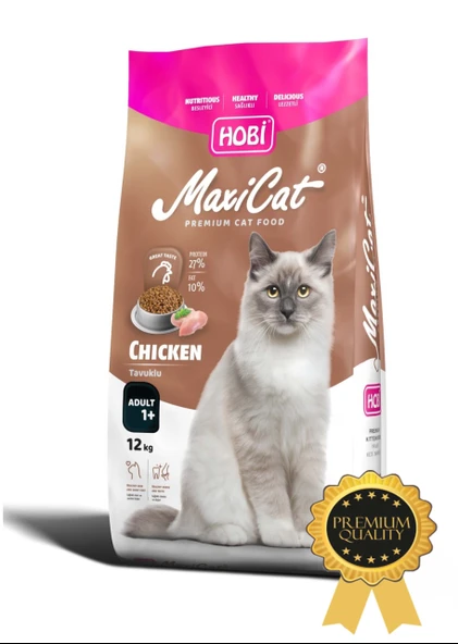 Hobi Maxicat Premium Tavuklu Kedi Maması 12kg - 2