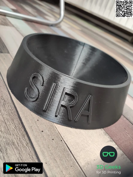 Byr Özelleştirilebilir tamamen parametrik köpek / kedi maması kasesi (Sadece Plastik Aparattır!!!) 3D - 4