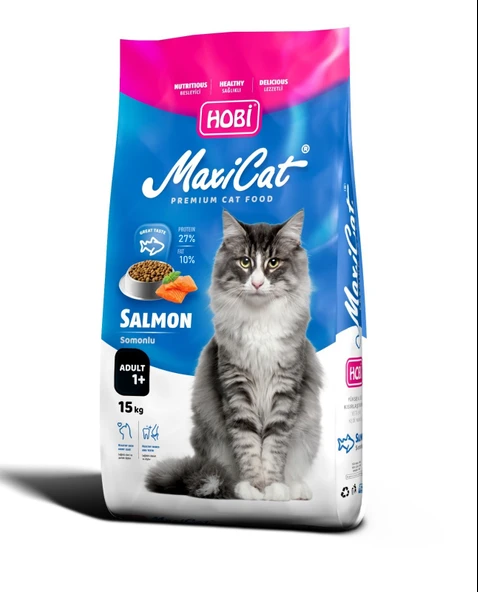 Hobi Maxicat Somonlu Yetişkin Kedi Maması 15kg