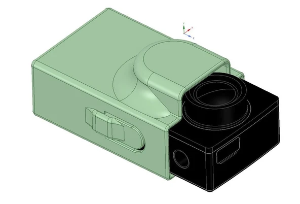 Byr Xiaomi yi 4k cep çantası (Sadece Plastik Aparattır!!!) 3D
