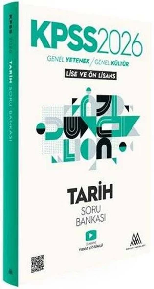 2026 KPSS Tarih Soru Bankası Marsis Yayınları