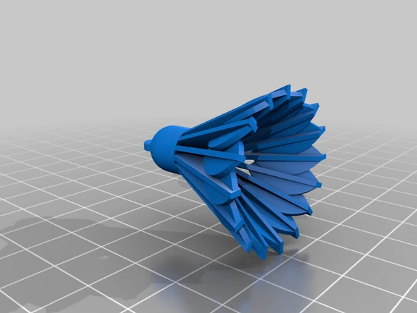 Byr Shuttlecock Anahtar Yüzük (Sadece Plastik Aparattır!!!) 3D - 4