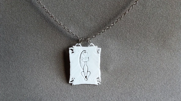 Byr Parşömen kolye (Sadece Plastik Aparattır!!!) 3D - 4