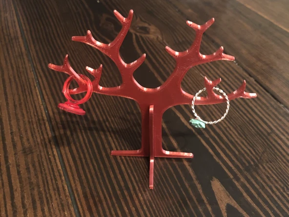 Byr Ağaç Yüzük Tutucu (Sadece Plastik Aparattır!!!) 3D - Resim 2