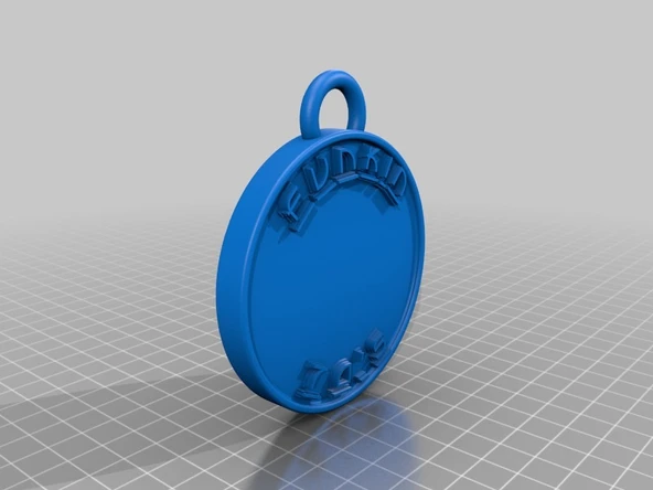 Byr 1970'lerin süslü elbise madalyonu (Sadece Plastik Aparattır!!!) 3D ürün görseli