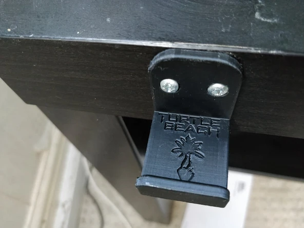 Byr Xbox Kulaklık Ikea Lack Masa Kancası (Sadece Plastik Aparattır!!!) 3D