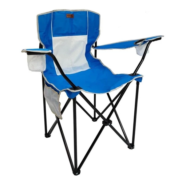 Katlanır Kamp Piknik Sandalyesi - Madfox Harbor - Bardaklıklı - Mavi - 547285 - Taşıma Çantalı - 1