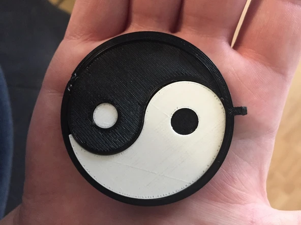 Byr Yin Yang Kolye (Sadece Plastik Aparattır!!!) 3D - 4