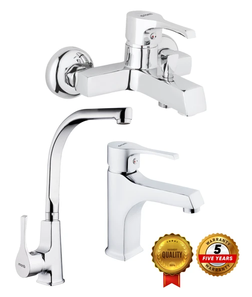 Drom Fiyord 3'lü Batarya Seti (Lavabo+Eviye+Banyo) 5 Yıl Garantili ürün görseli