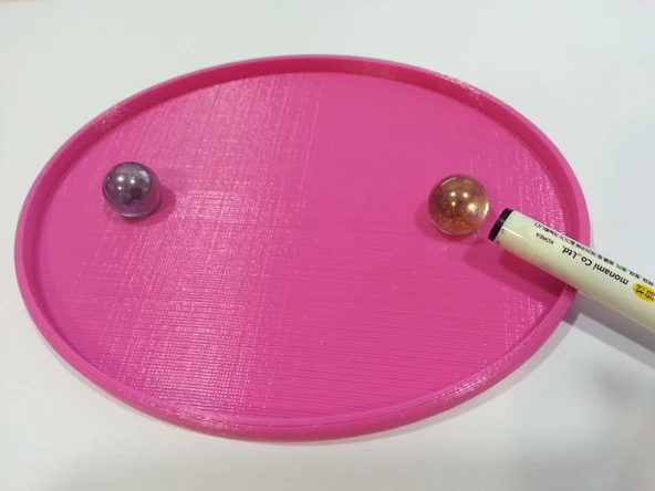 Byr Elipse Billiard Masası (Eliptik Bilardo Tablosu) Matematik Oyuncak (Sadece Plastik Aparattır!!!) 3D ürün görseli