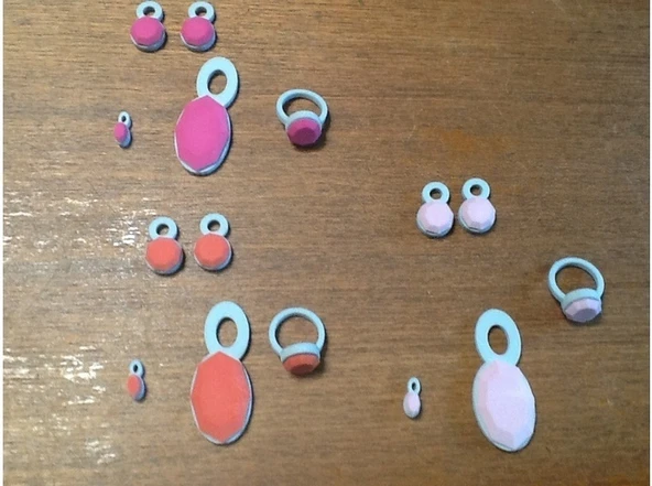 Byr Lara mavisi, yeniden boyutlandırılmış daha küçük yüzük ile (Sadece Plastik Aparattır!!!) 3D - Resim 3