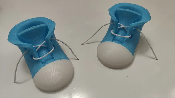 Byr Yer Kartı Dekorasyonu - Bebek Ayakkabı (Sadece Plastik Aparattır!!!) 3D - 4