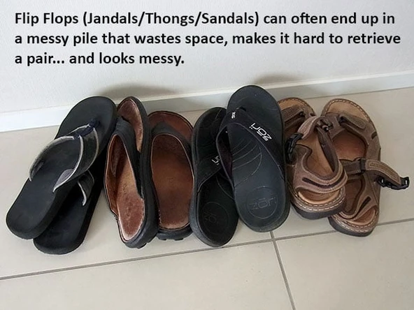 Byr Flip Flops (Jandals / Thangs / Sandalet) Stand (Sadece Plastik Aparattır!!!) 3D - 3