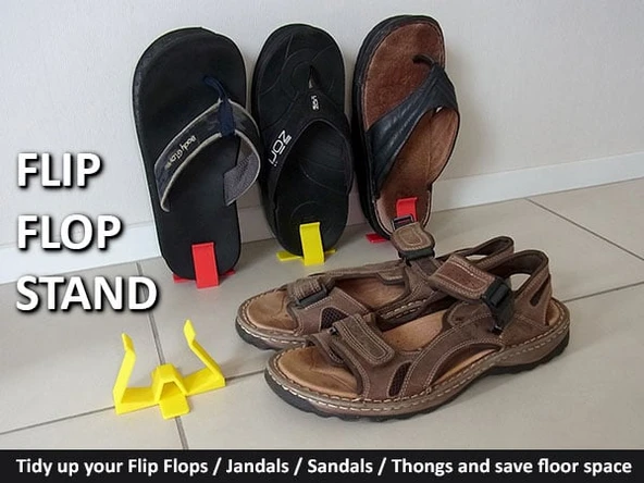 Byr Flip Flops (Jandals / Thangs / Sandalet) Stand (Sadece Plastik Aparattır!!!) 3D - 2