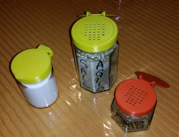 Byr Cam kavanozlar için kapaklar (Sadece Plastik Aparattır!!!) 3D