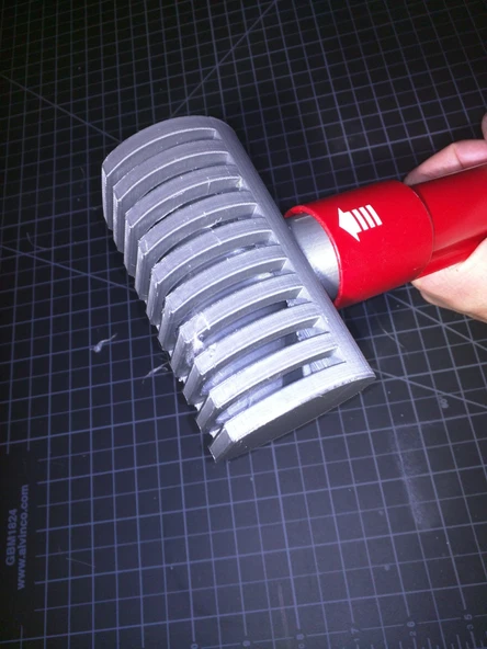 Byr Furminator - Dyson Elektrikli Süpürgeye uyar - Evcil Hayvan Saç Nozulu (Sadece Plastik Aparattır!!!) 3D - Resim 2