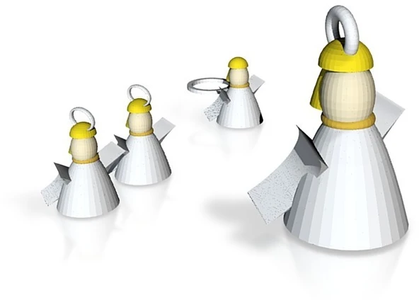 Byr Melek Küpe, Kolye ve Boyut 11 Yüzük (Sadece Plastik Aparattır!!!) 3D - Resim 2