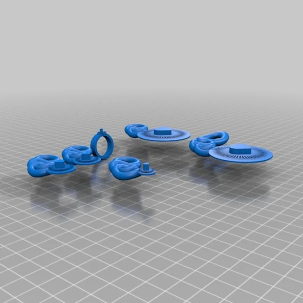 Byr Parlak kalp kolye ve anahtarlık ve mücevher seti (Sadece Plastik Aparattır!!!) 3D ürün görseli