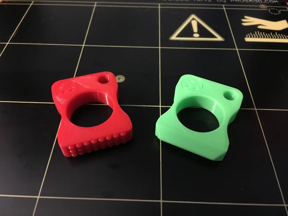 Byr Basit Knuckle Duster Anahtar/Yüzük (Sadece Plastik Aparattır!!!) 3D - Resim 3