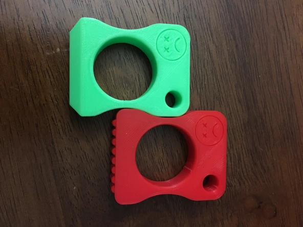 Byr Basit Knuckle Duster Anahtar/Yüzük (Sadece Plastik Aparattır!!!) 3D - Resim 4