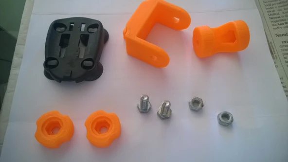 Byr Duş Başlığı Tutucu - Fayanslarda Sondaj Yok (Sadece Plastik Aparattır!!!) 3D - Resim 3