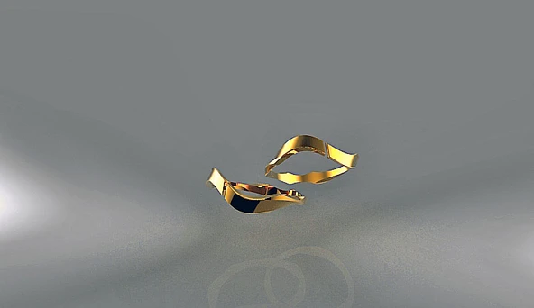 Byr Dalga Yüzüğü ve Bilezik (Seri (Sadece Plastik Aparattır!!!) 3D - Resim 3