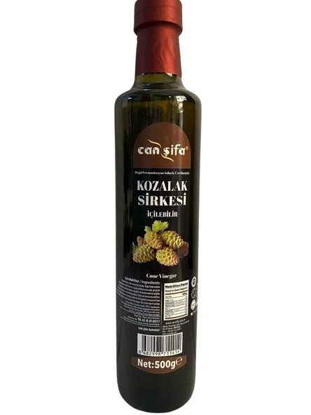 Canşifa İçilebilir Doğal Fermantasyon Kozalak Sirkesi 500 ml ürün görseli