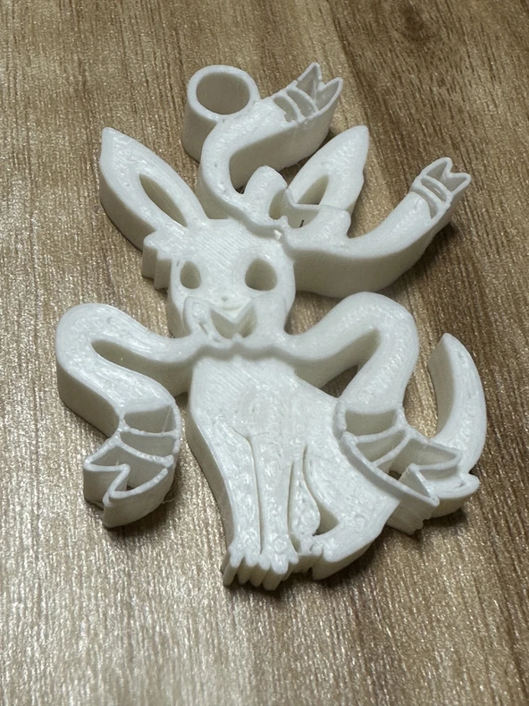 Byr Sylveon kolye/anahtar zinciri (Sadece Plastik Aparattır!!!) 3D - Resim 4