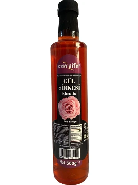Canşifa İçilebilir Doğal Fermantasyon Gül Sirkesi 500 ML ürün görseli