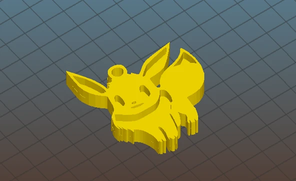 Byr Eevee kolye/anahtar zinciri (Sadece Plastik Aparattır!!!) 3D - Resim 3