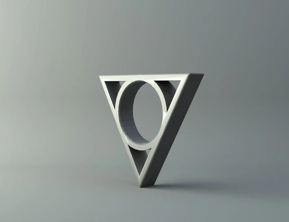 Byr Yüzük - Üçgen (Sadece Plastik Aparattır!!!) 3D ürün görseli