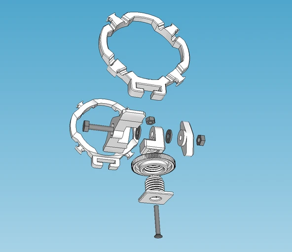 Byr Kamera Ayakkabı / Tripod / Stand için Mikrofon Shockmount (Sadece Plastik Aparattır!!!) 3D - 4